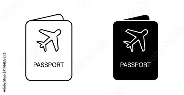 Obraz passport icon