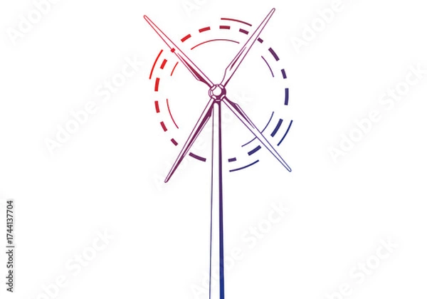 Fototapeta Pixelated Abstract Graphic with Gradient Colors on Dark Field isolated on transparent background