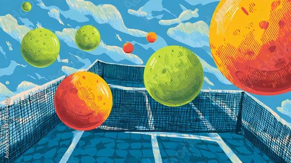 Obraz Tennis Abstract