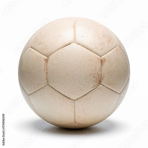 Fototapeta Soccer ball isolated on pure white background