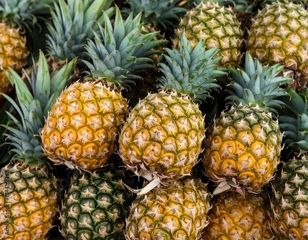 Obraz Ripe pineapples close-up
