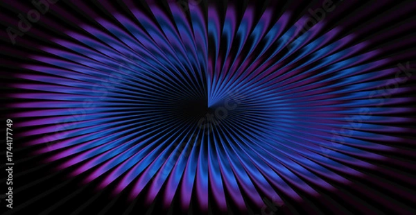 Obraz Abstract spiral pattern with blue and purple hues