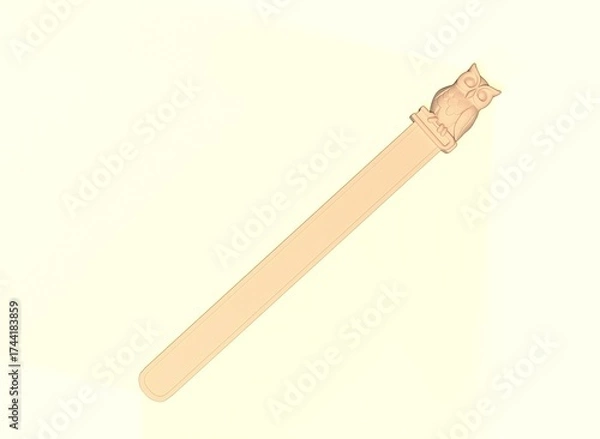 Fototapeta stylized bookmarks for books with different patterns and animals on an isolated background