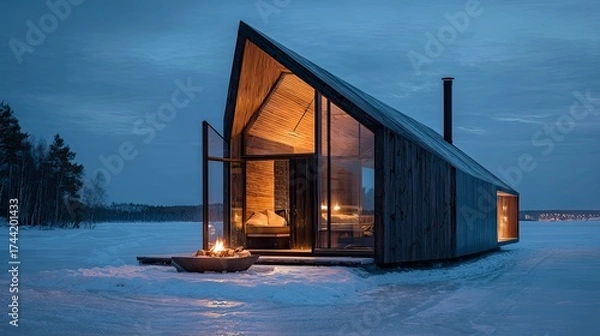 Obraz house on the river