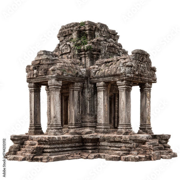 Obraz temple ruins png ancient ruins png isolated ruins png stone columns png archaeology png transparent background image