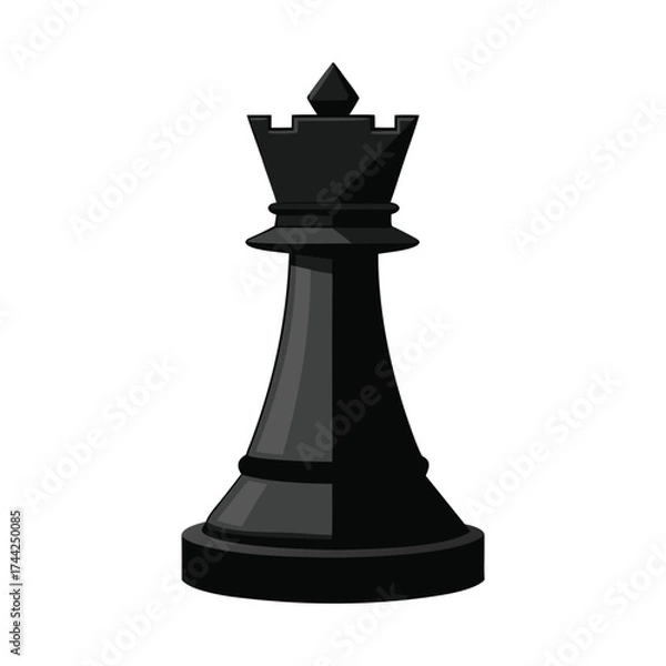 Obraz black chess pieces