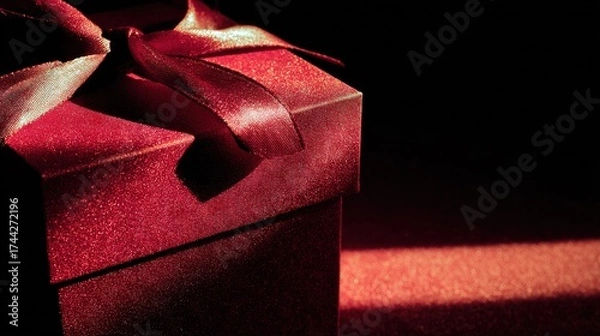 Obraz Red Gift Box With Bow