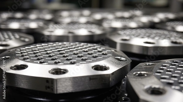 Obraz IndustrialMetalComponentsCloseUp