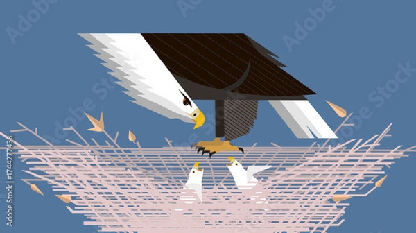 Obraz Eagle in the nest