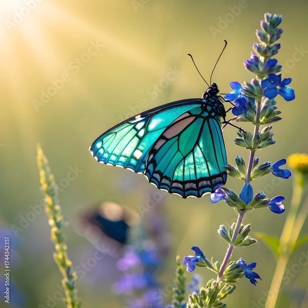 Obraz butterfly on flower