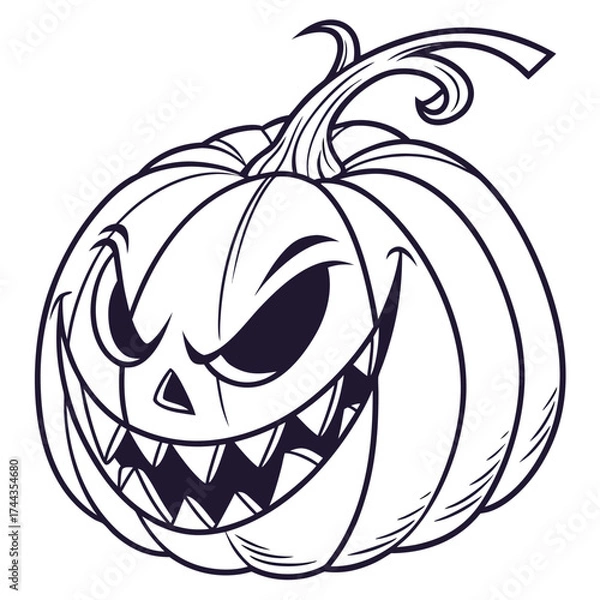 Obraz halloween pumpkin vector
