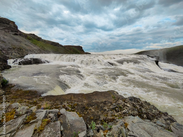 Fototapeta The Gullfoss waterfall in Iceland