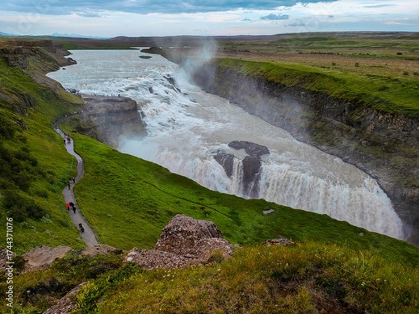 Fototapeta The Gullfoss waterfall in Iceland