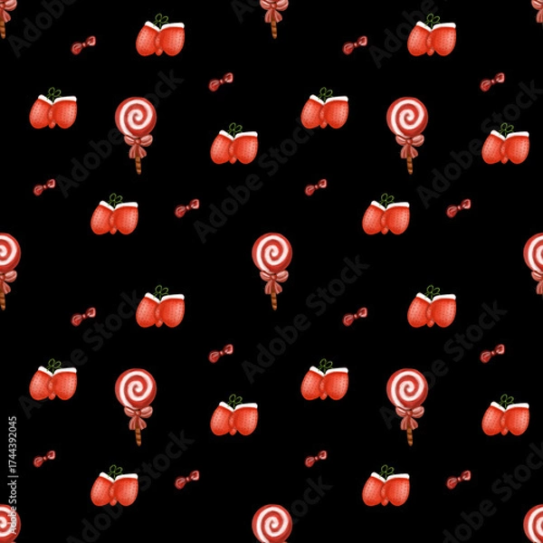 Fototapeta seamless pattern with hearts