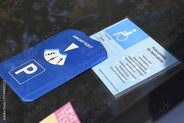 Obraz behinderten-parkausweis