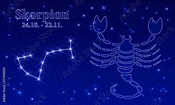 Obraz Tierkreiszeichen - Skorpion