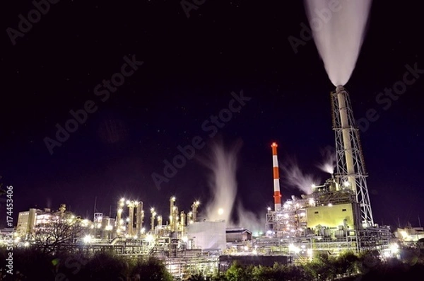 Obraz 工場夜景