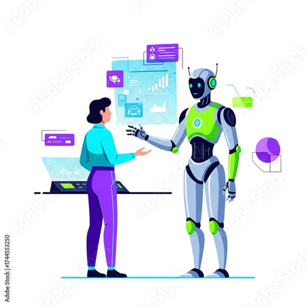 Obraz Human-Robot Collaboration 