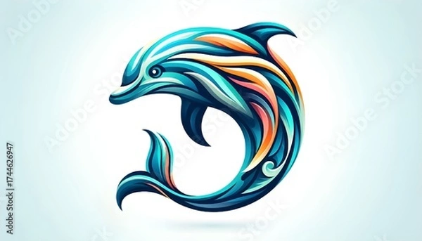 Fototapeta Cute and colorful animal