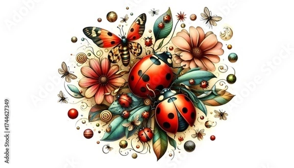 Fototapeta Cute graphic design 