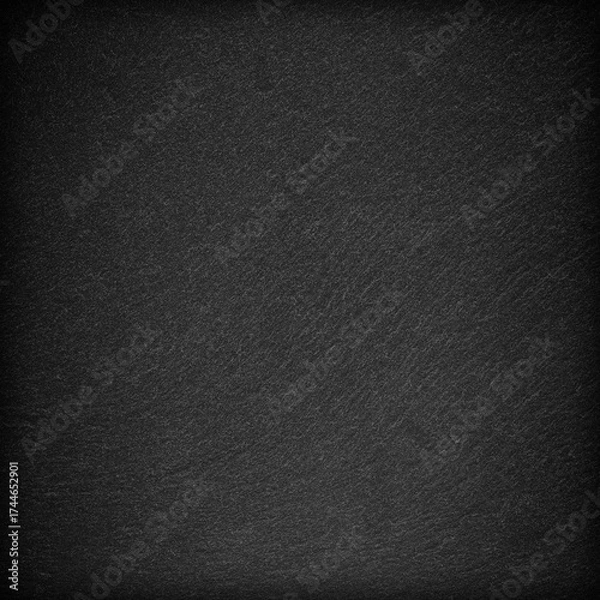 Fototapeta Dark grey black slate background or texture.