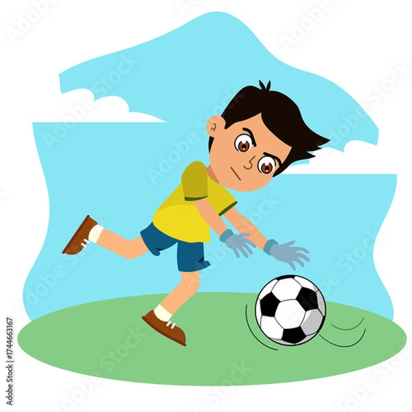 Obraz children in various situations