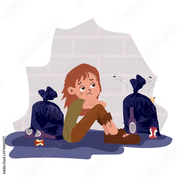 Obraz children in various situations