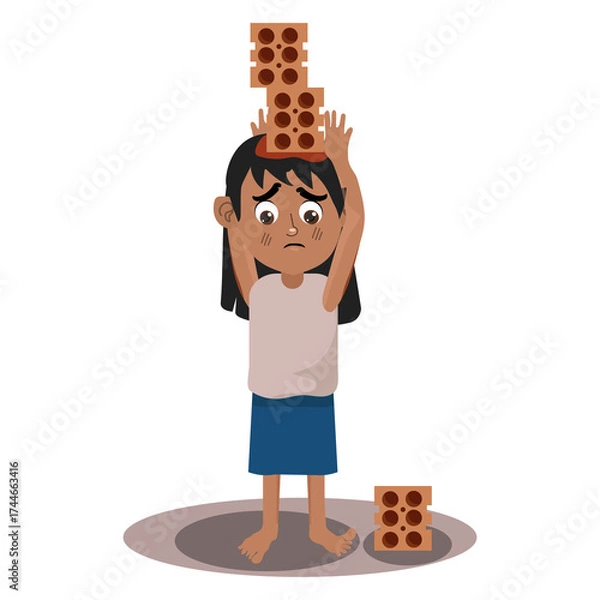 Obraz children in various situations