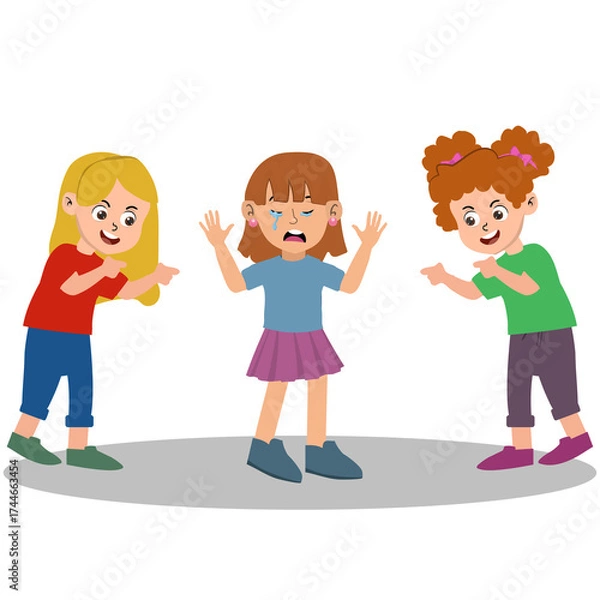 Obraz children in various situations