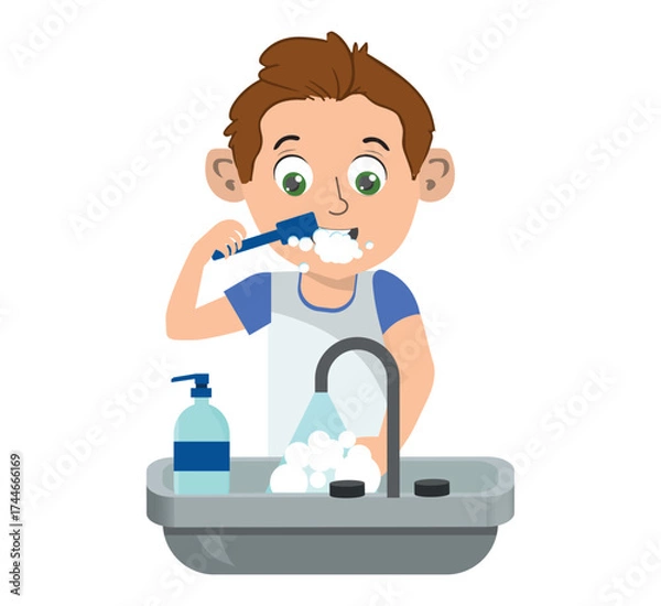 Obraz children in various situations