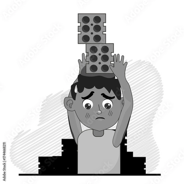 Obraz children in various situations