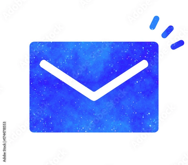 Obraz 青い星空｜メールアイコン