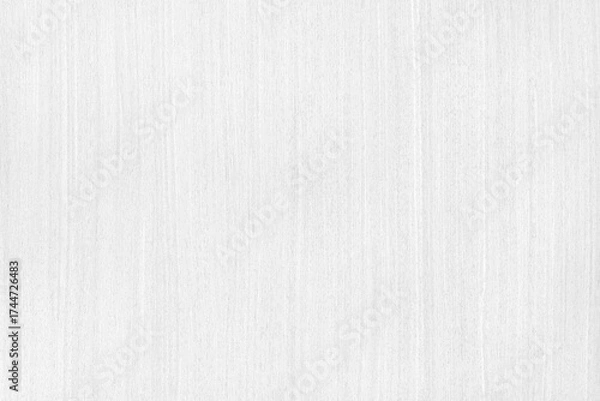 Fototapeta White wooden wall texture for background in natural pattern with old and vintage style.