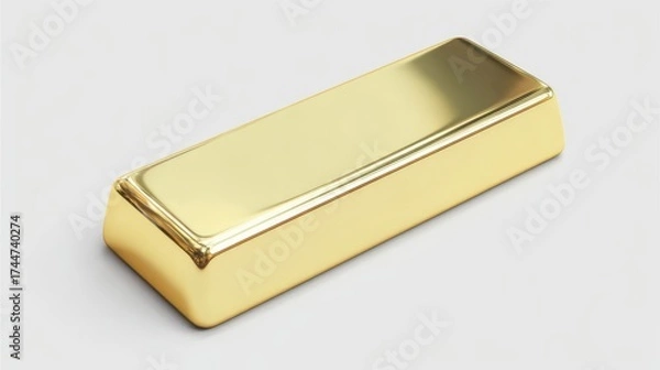 Obraz Subtle Reflections Enhance Gold Bar Presentation