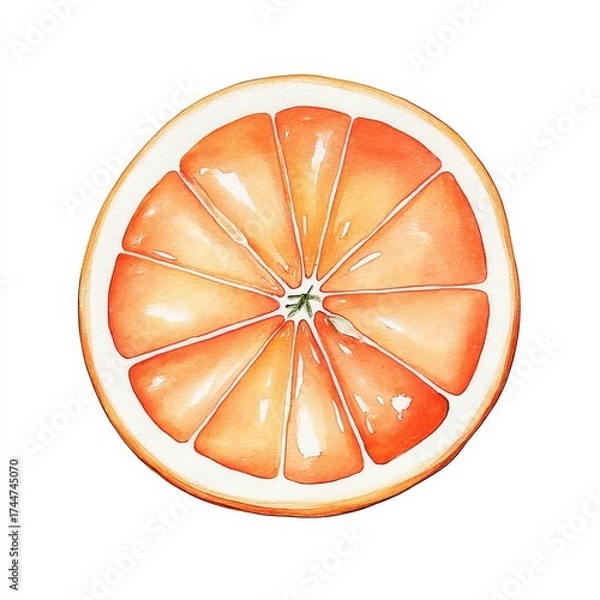 Fototapeta Bright and Colorful Lemon Slice Clipart for Creative Projects