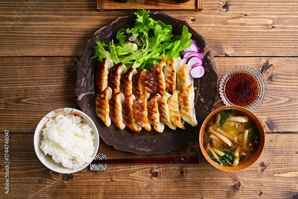 Fototapeta 餃子定食