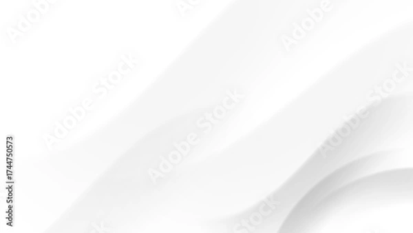 Fototapeta white abstract background with flowing waves