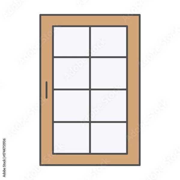 Fototapeta vector illustration of a window