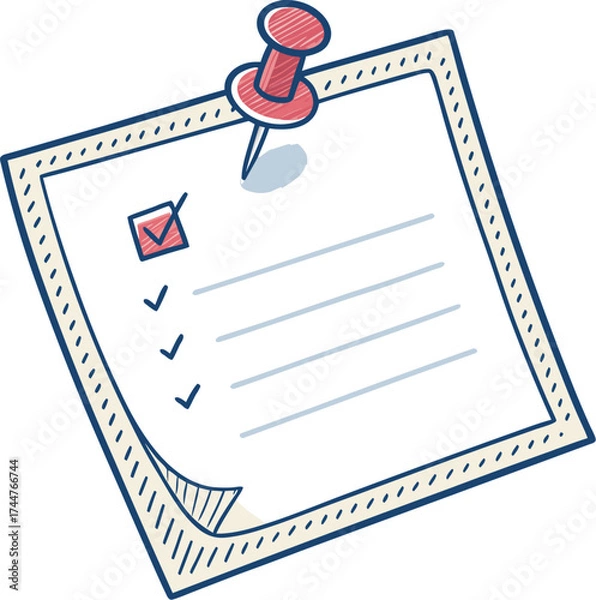 Fototapeta clipboard with check list