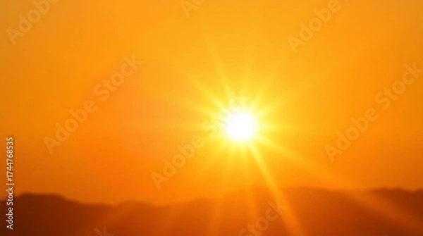 Obraz sunset in the mountains