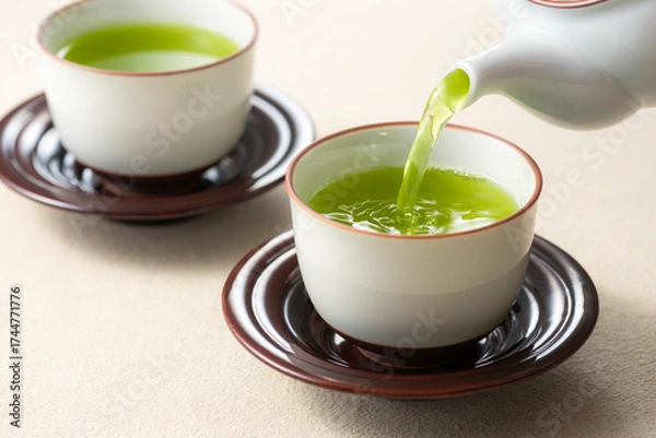 Fototapeta お茶を注ぐ