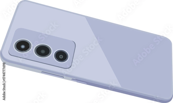 Fototapeta Rear view of the phone.eps