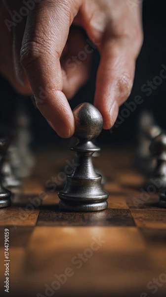 Fototapeta The Game of Minds: Exploring Chess Pieces, Strategy, Tactics, and the Board
