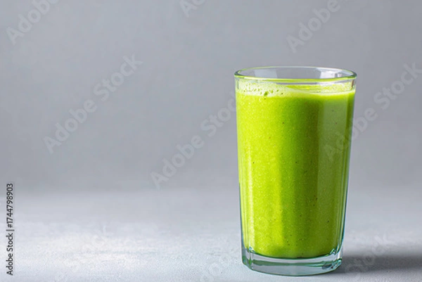 Fototapeta The Refreshing Sip: A Collection of Terms for Healthy Drinks and Green Detox Juices
