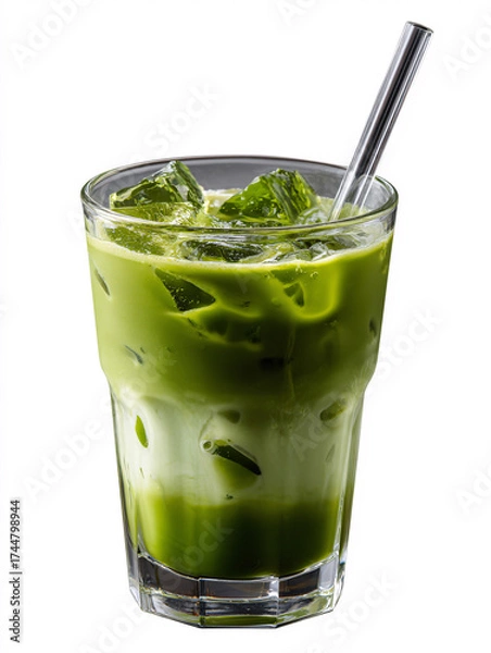 Fototapeta The Refreshing Sip: A Collection of Terms for Healthy Drinks and Green Detox Juices
