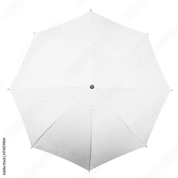Obraz White umbrella on white background