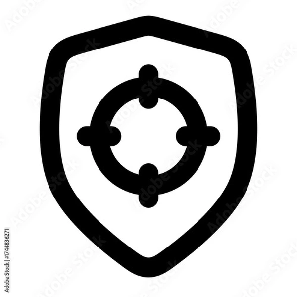 Fototapeta Shield Targeting Icon