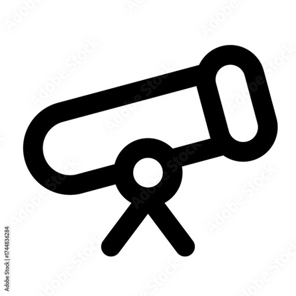 Fototapeta Telescope Exploration View Icon