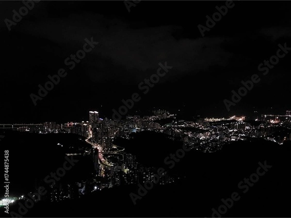 Fototapeta 밤도시 풍경