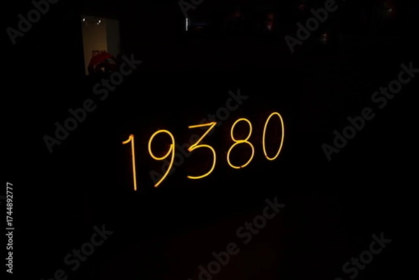 Obraz sign with numbers